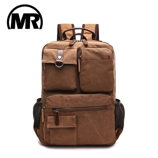 Markroyal 15-Inch Canvas Laptop Backpack - Vintage School & Travel Bag
