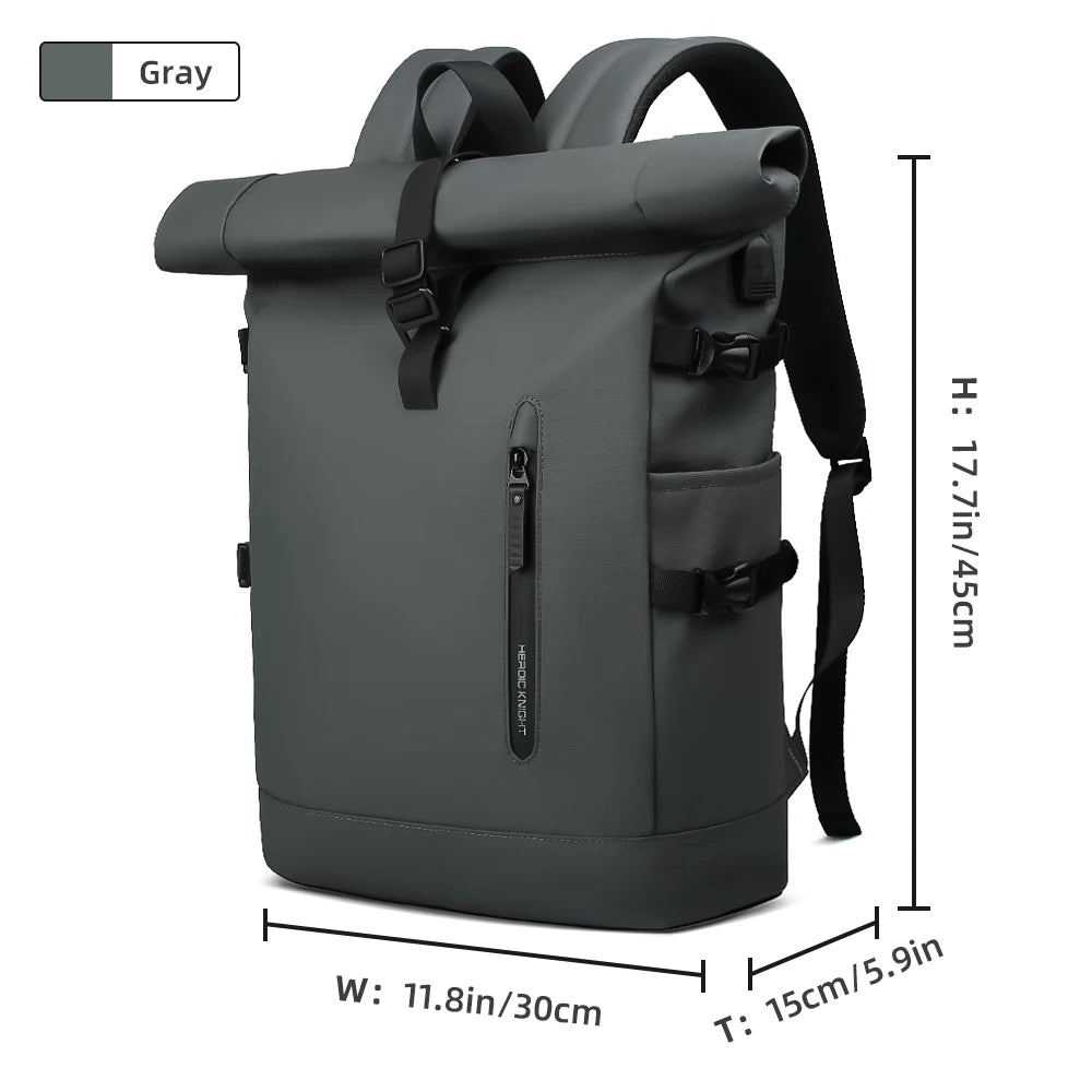HK 15.6" Anti-Theft Laptop Backpack with USB Charging Port
