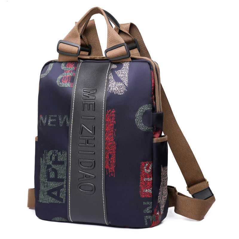 Women's Canvas Designer Backpack - Large Travel & School Rucksack
