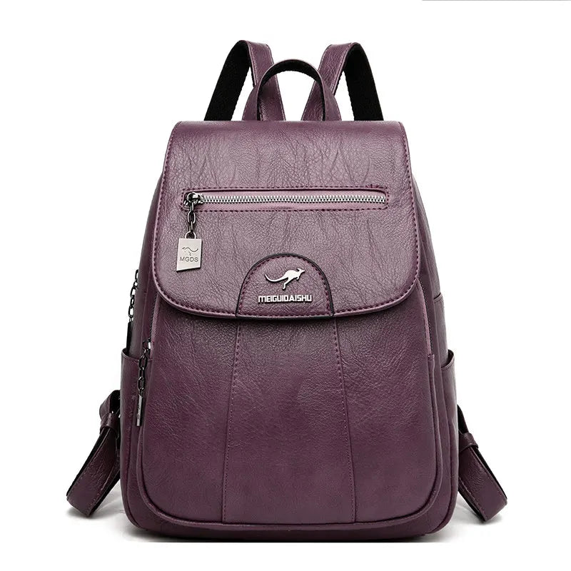 Women's Genuine Leather Vintage Backpack
