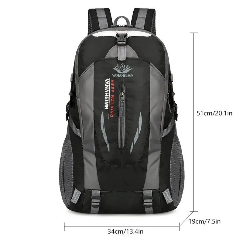 40L Waterproof Hiking Backpack - Large Capacity Outdoor Travel Bag
