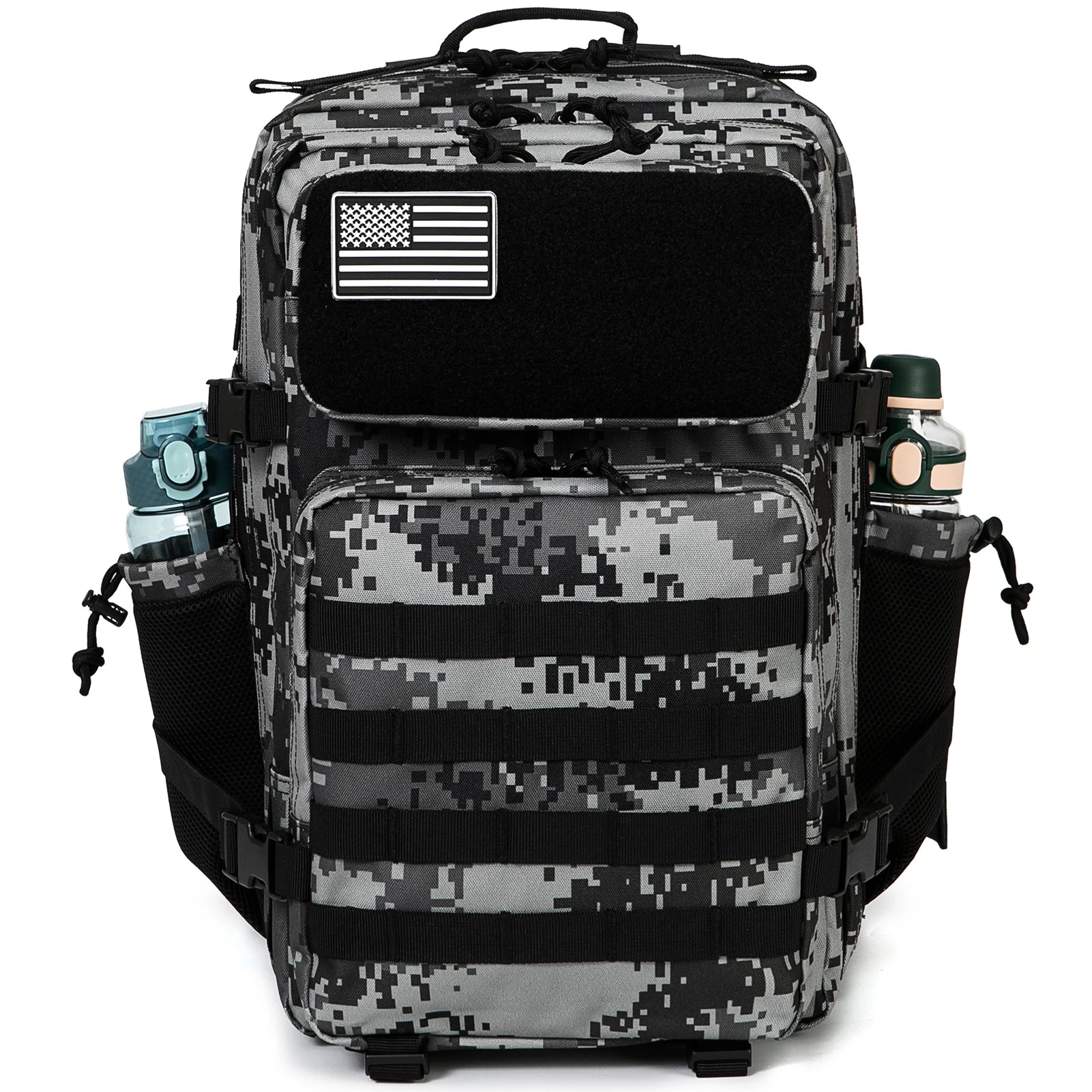 45L Tactical Military Backpack with MOLLE System - Outdoor Hiking & Survival Rucksack