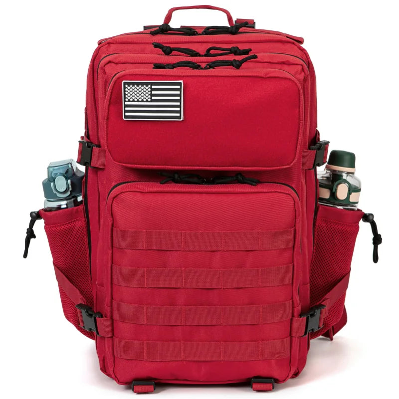 45L Tactical Military Backpack with MOLLE System - Outdoor Hiking & Survival Rucksack