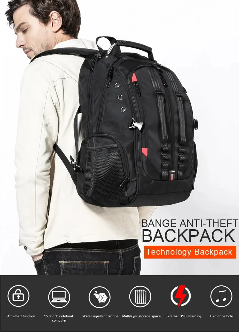 45L Travel Backpack with USB Charging Port - 15.6" Laptop Backpack