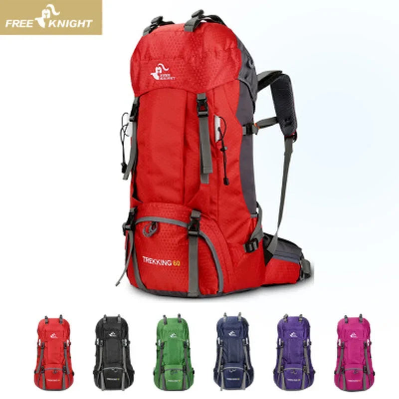 60L Waterproof Hiking Backpack - Professional Outdoor Camping & Mountaineering Pack