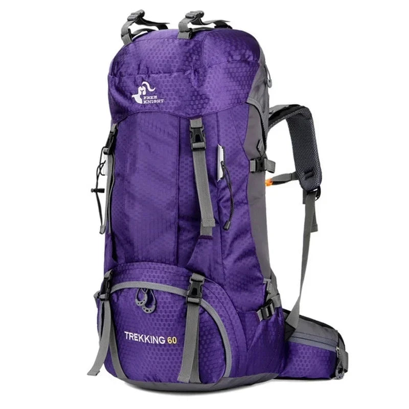 60L Waterproof Hiking Backpack - Professional Outdoor Camping & Mountaineering Pack