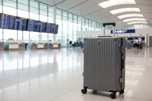 Aluminum Frame Suitcase with Spinner Wheels & TSA Lock (20–26 Inch)