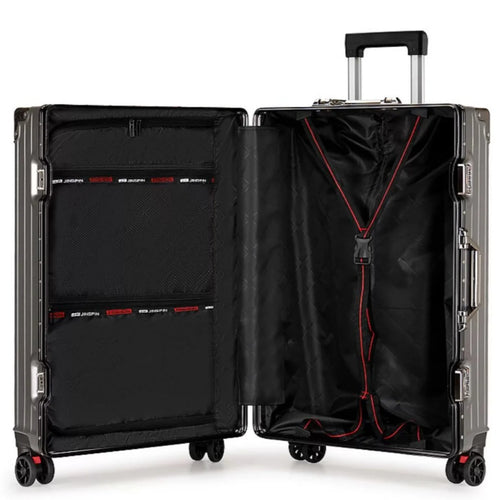 Aluminum Frame Suitcase with Spinner Wheels & TSA Lock (20–26 Inch)