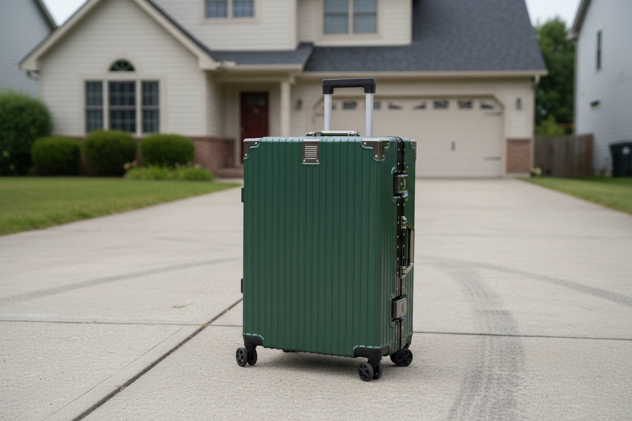 Aluminum Frame Suitcase with Spinner Wheels & TSA Lock (20–26 Inch)