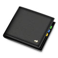 BISON DENIM Men's Genuine Leather RFID Bifold Wallet with Coin Purse