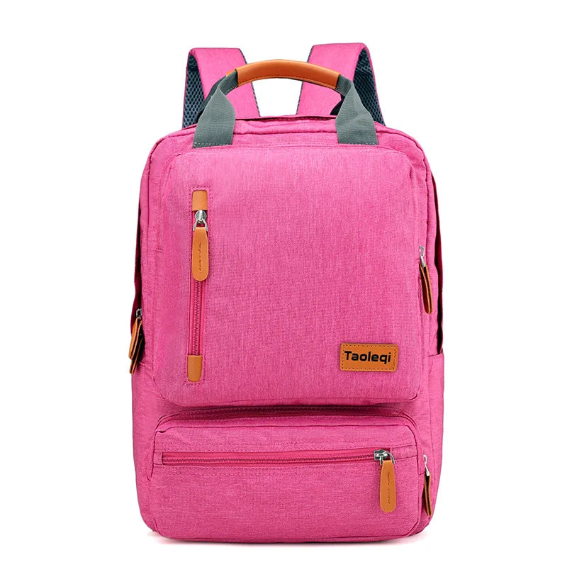 Canvas Travel Backpack - Large Capacity Laptop Bag for Students & Professionals