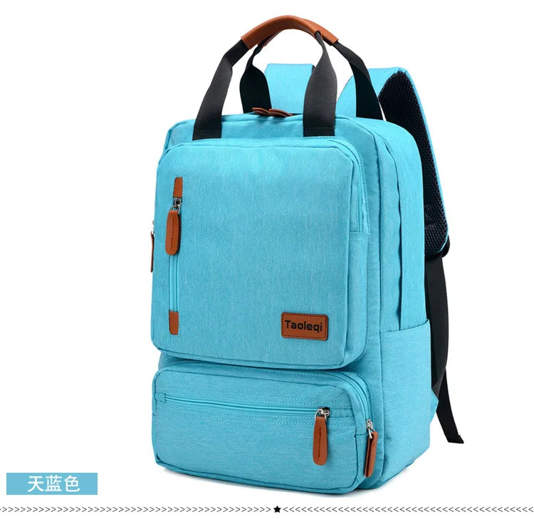 Canvas Travel Backpack - Large Capacity Laptop Bag for Students & Professionals