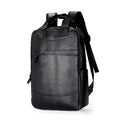 DIDA BEAR Men's PU Leather Laptop Backpack - 20-35L Capacity