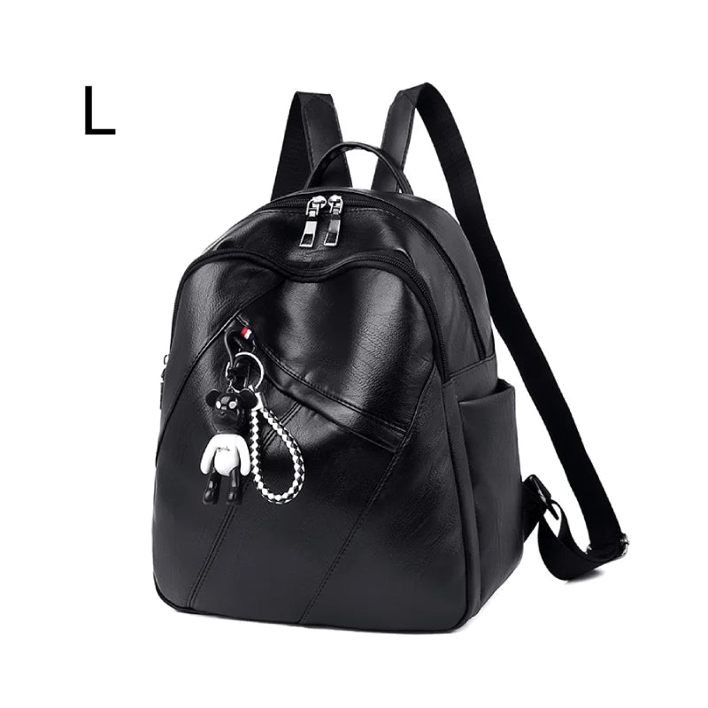 Elegant Women’s Lightweight Backpack – Large Capacity PU Travel Bag