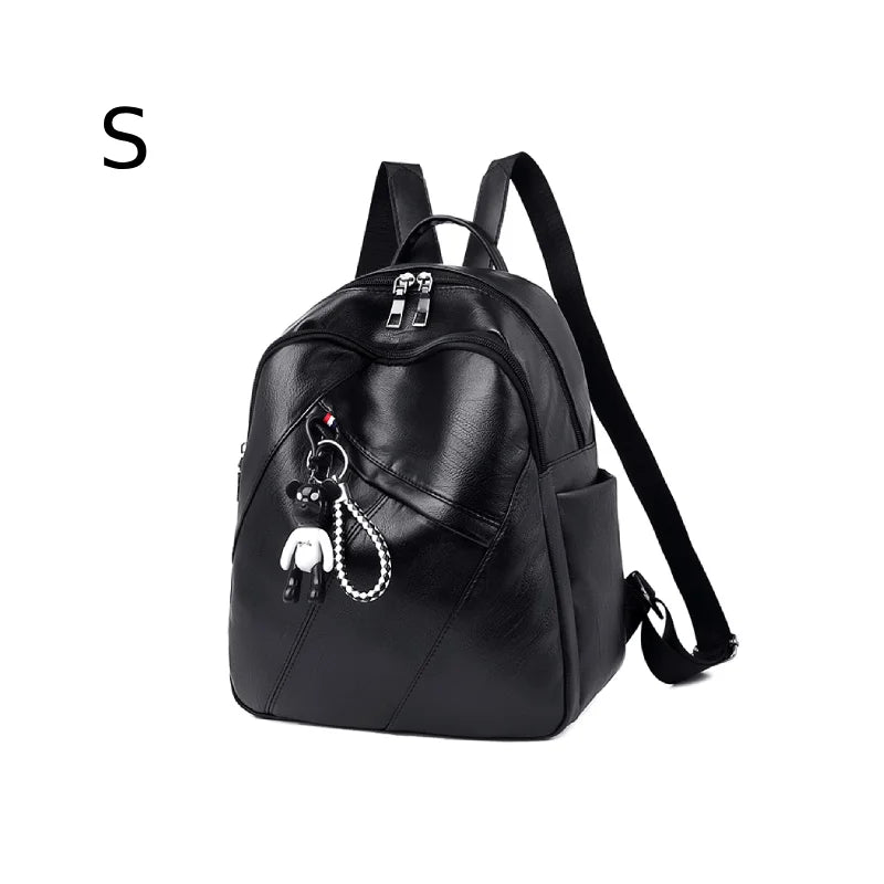 Elegant Women’s Lightweight Backpack – Large Capacity PU Travel Bag