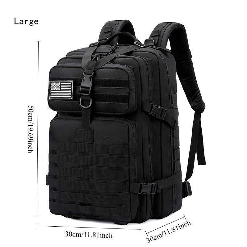 Elite Tactical Backpack 30L/50L – Heavy Duty MOLLE 3-Day Bug Out Bag