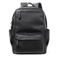 Genuine Leather Laptop Backpack – 15.6” Large Capacity Travel Bag for Men