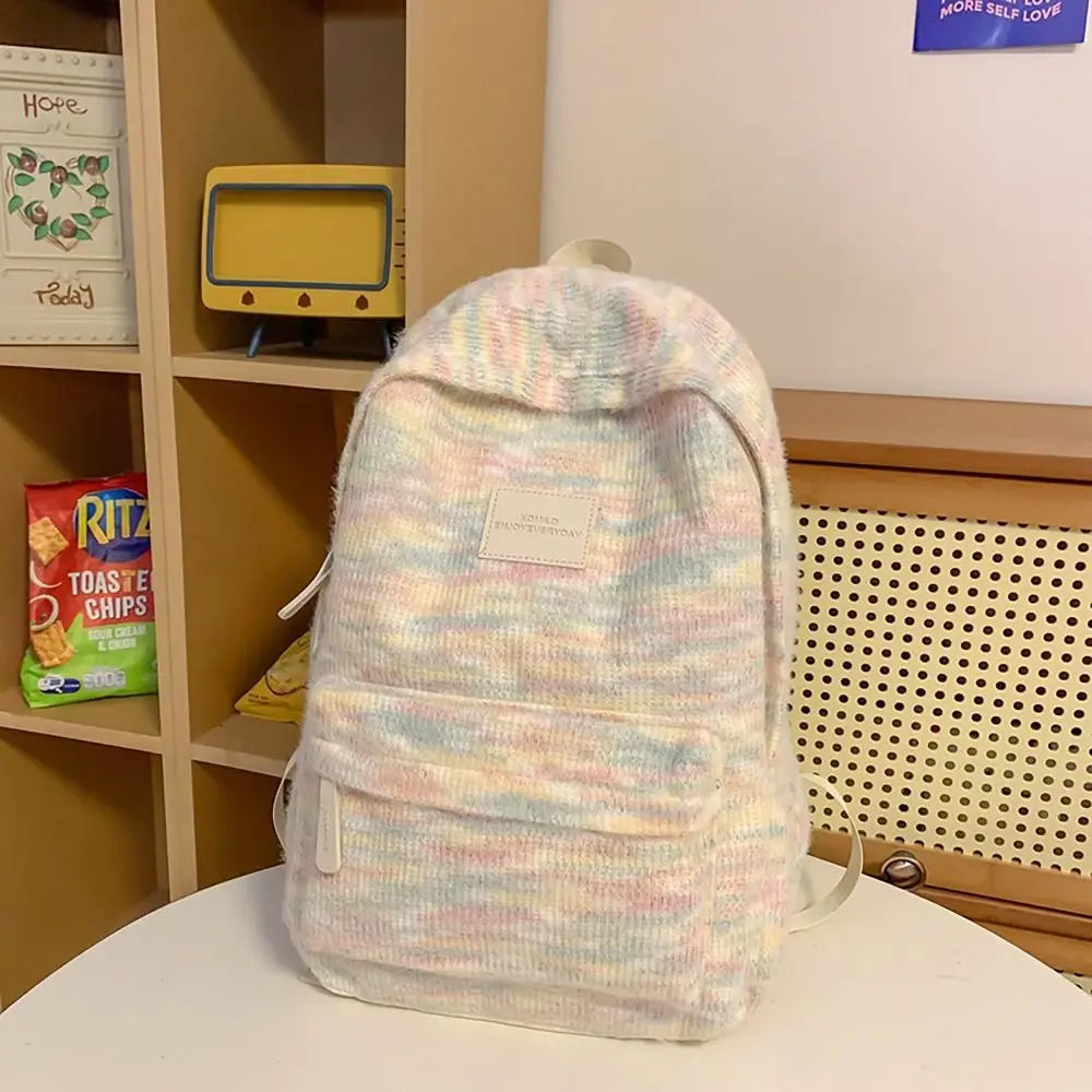 Gradient School Backpack - Large Capacity Shoulder Bag for Students