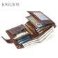 JOGUJOS Genuine Leather Men's Wallet with RFID Protection - Coin Purse & Card Holder