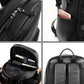 Premium Genuine Leather Laptop Backpack - 15.6 Inch Travel & School Bag
