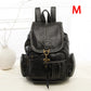 Vintage PU Leather Drawstring Backpack for Women & Teens