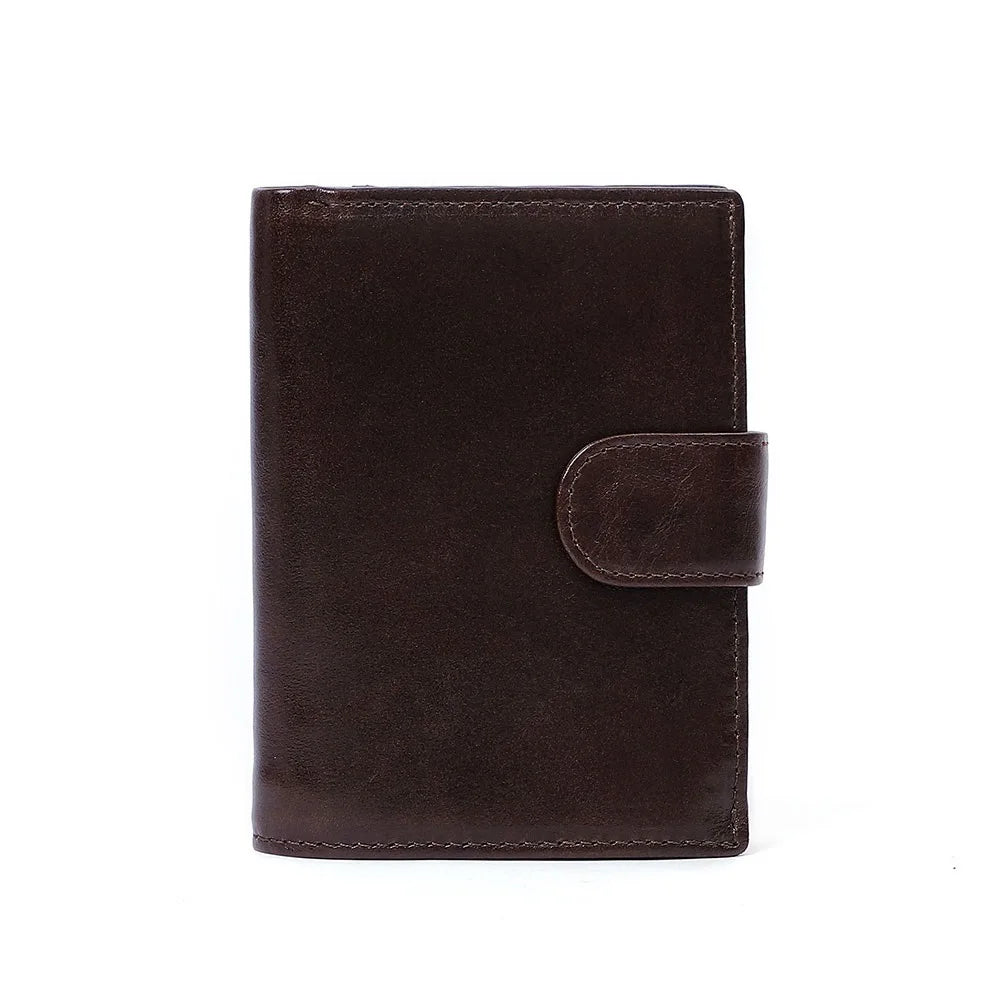 JOGUJOS Genuine Leather Men's Wallet with RFID Protection - Coin Purse & Card Holder