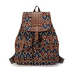 Women's Floral Canvas Backpack - National Print School & Travel Bag