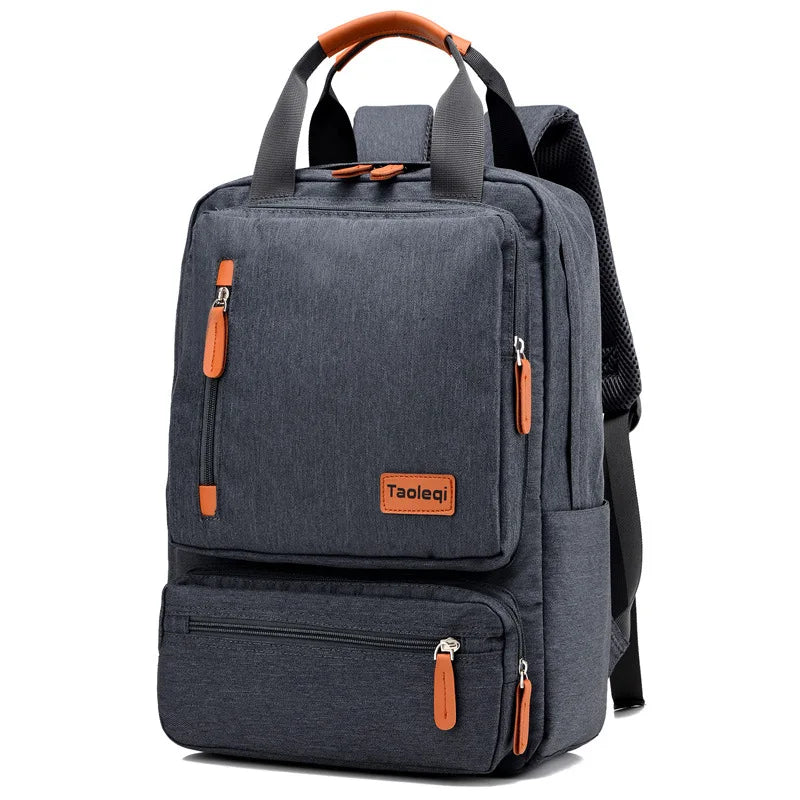 Canvas Travel Backpack - Large Capacity Laptop Bag for Students & Professionals