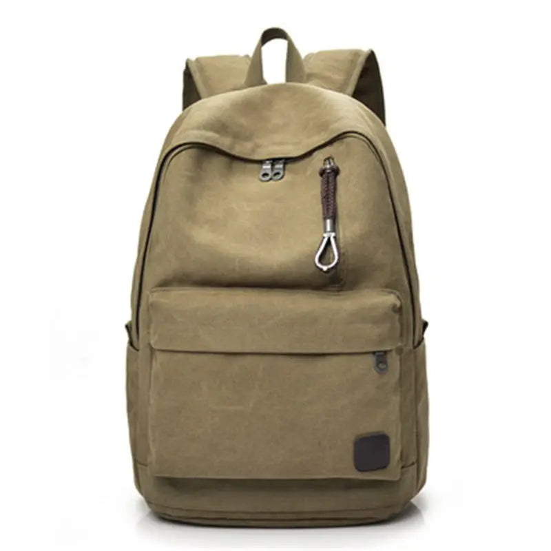 Canvas Laptop Backpack - Vintage Travel Rucksack for Men