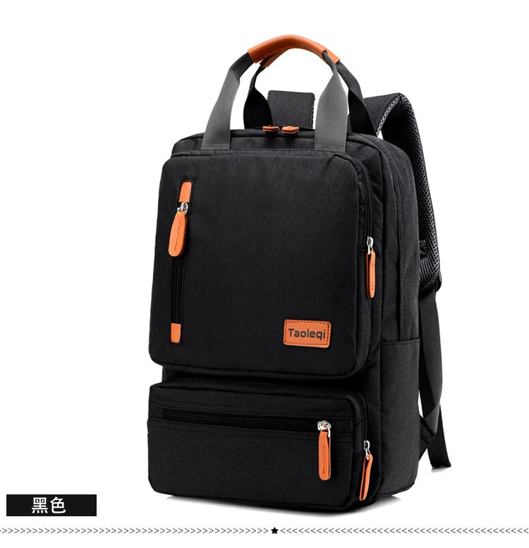 Canvas Travel Backpack - Large Capacity Laptop Bag for Students & Professionals
