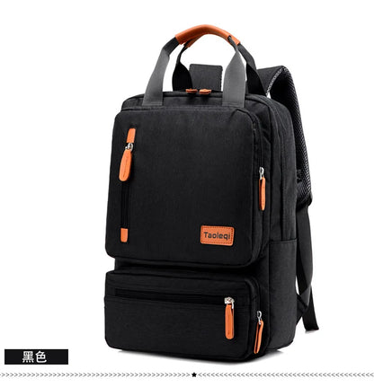 Canvas Travel Backpack - Large Capacity Laptop Bag for Students & Professionals