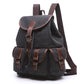 AUGUR Vintage Canvas Backpack - Large Capacity Travel & School Bag