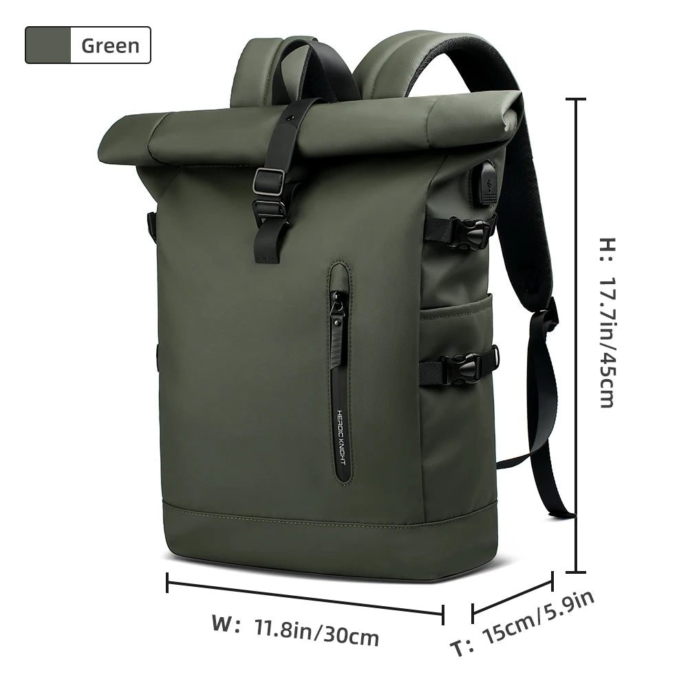 HK 15.6" Anti-Theft Laptop Backpack with USB Charging Port