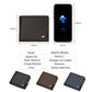 BISON DENIM Men's Genuine Leather RFID Bifold Wallet with Coin Purse