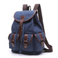 AUGUR Vintage Canvas Backpack - Large Capacity Travel & School Bag