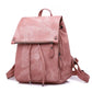 Women's Vintage Leather Backpack - Multifunctional Shoulder Bag