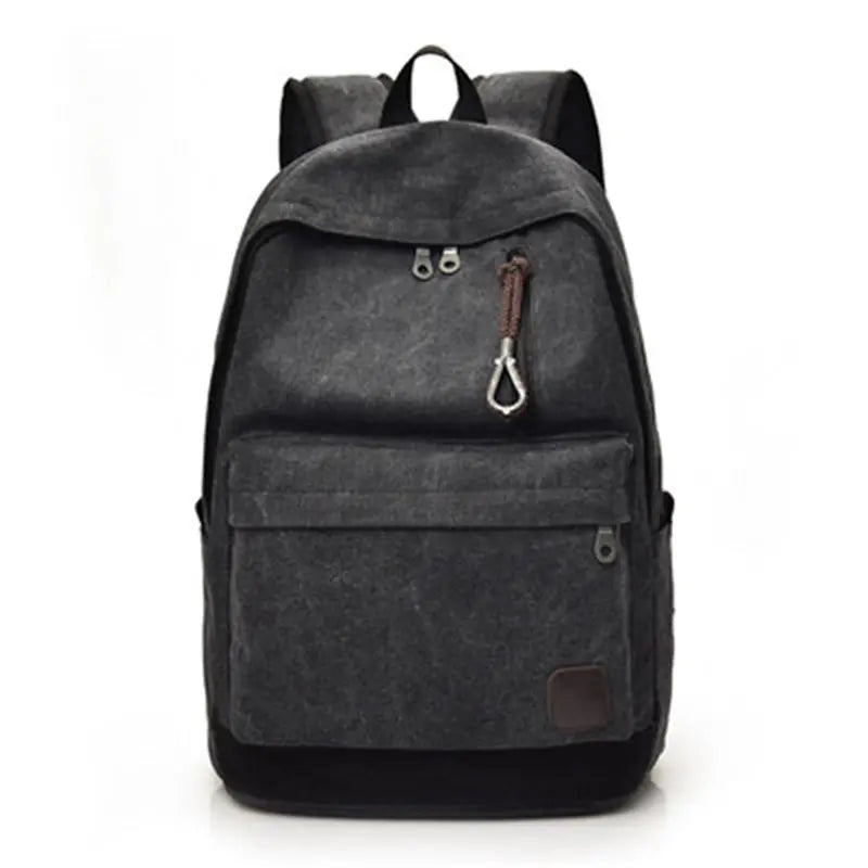 Canvas Laptop Backpack - Vintage Travel Rucksack for Men