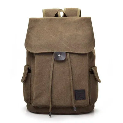 Premium Canvas Backpack - Large Capacity School & Travel Rucksack