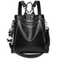 Women's Genuine Leather Backpack - Multifunctional Shoulder Bag