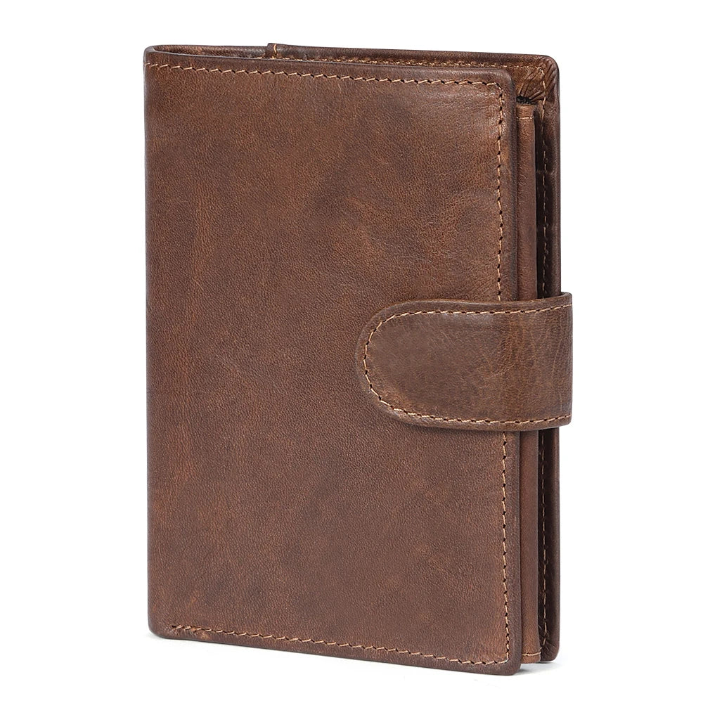 JOGUJOS Genuine Leather Men's Wallet with RFID Protection - Coin Purse & Card Holder