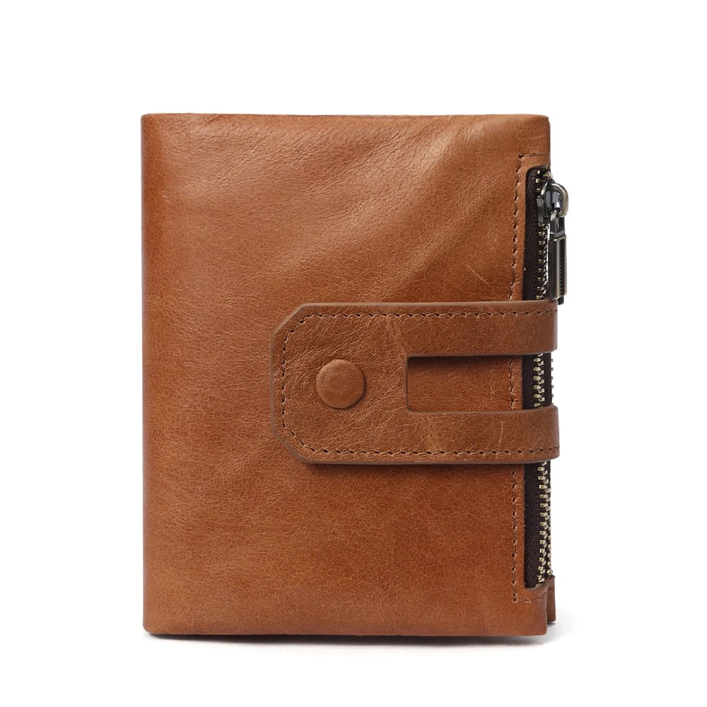 JOGUJOS Genuine Leather Men's Wallet with RFID Protection - Coin Purse & Card Holder-14