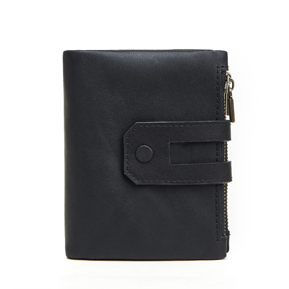 JOGUJOS Genuine Leather Men's Wallet with RFID Protection - Coin Purse & Card Holder