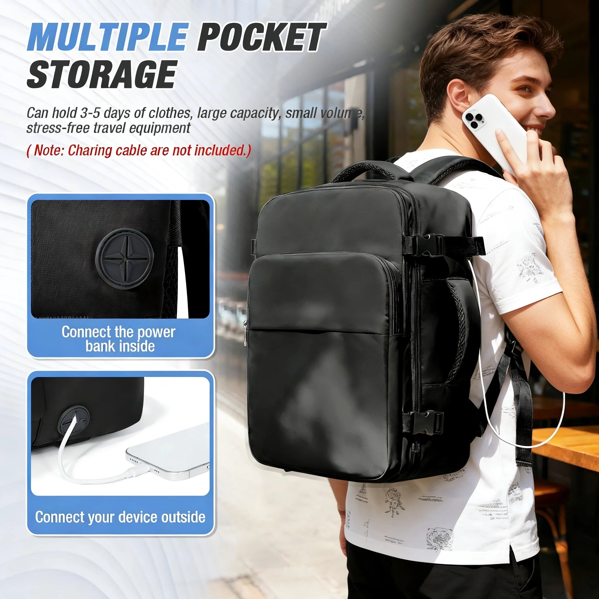 Laptop Cabin Backpack 40x30x20 – Airline Approved Travel & Business Bag