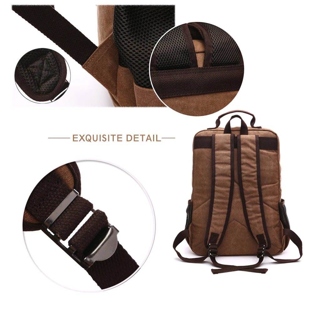 MARKROYAL Canvas Laptop Backpack – 15” School & Leisure Rucksack