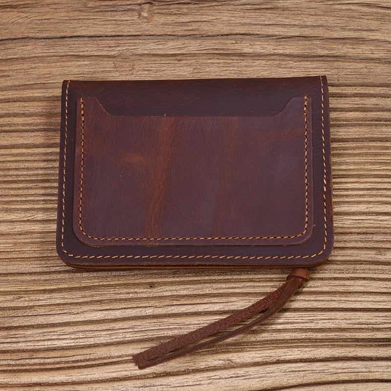 Men's Genuine Leather Wallet with Zipper Coin Pocket
