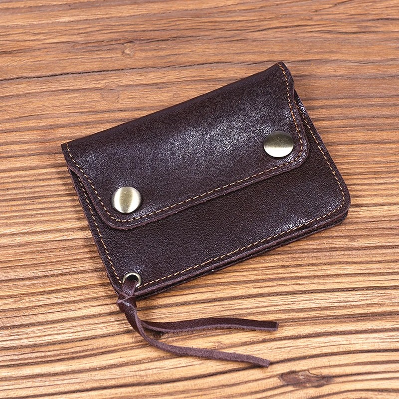 Men's Genuine Leather Wallet with Zipper Coin Pocket