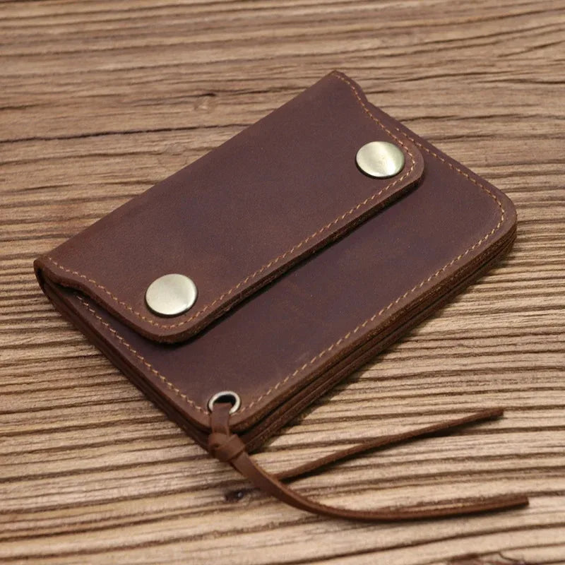 Men's Genuine Leather Wallet with Zipper Coin Pocket