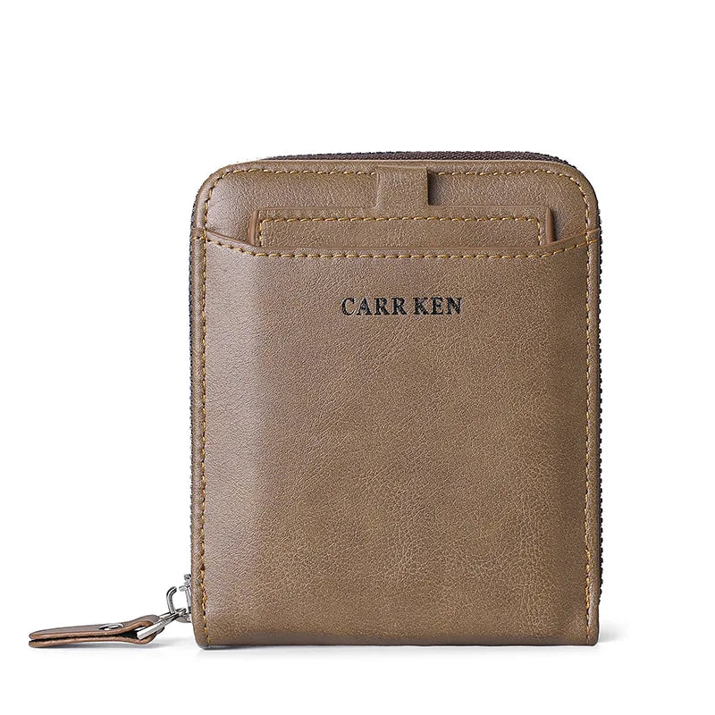 Men's RFID Blocking Trifold Wallet with ID Window