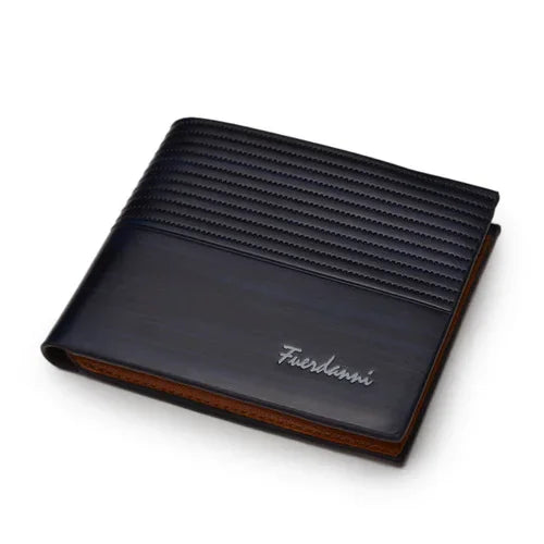 Men's Slim Bifold Wallet - Premium PU Leather Multi-Card Holder