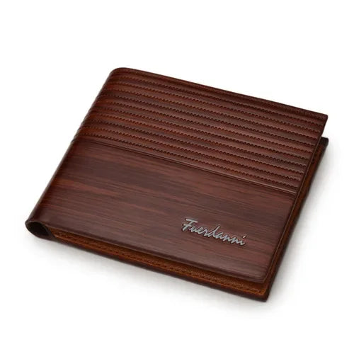 Men's Slim Bifold Wallet - Premium PU Leather Multi-Card Holder